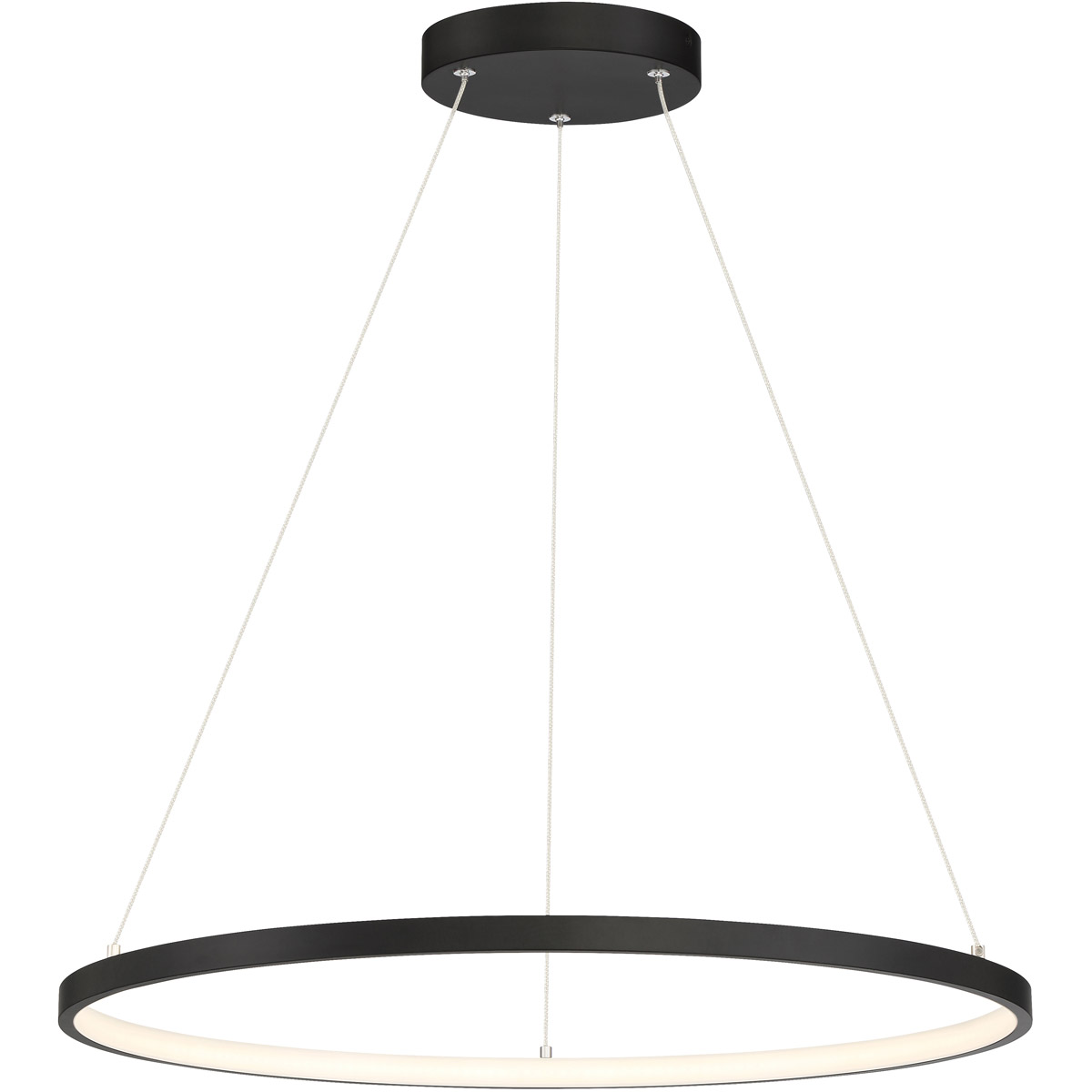 Anello LED 23.5 inch Matte Black Pendant Ceiling Light