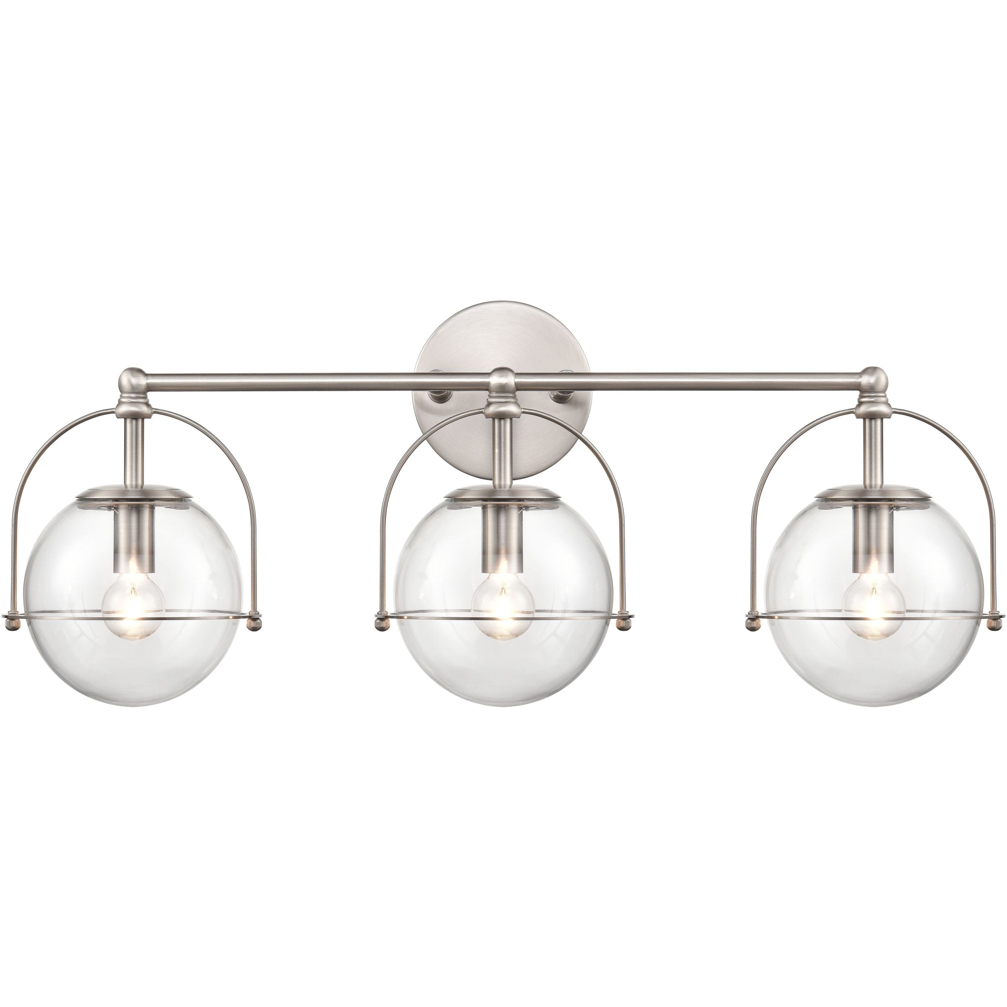 Langford 3 Light 24 inch Satin Nickel Vanity Light Wall Light