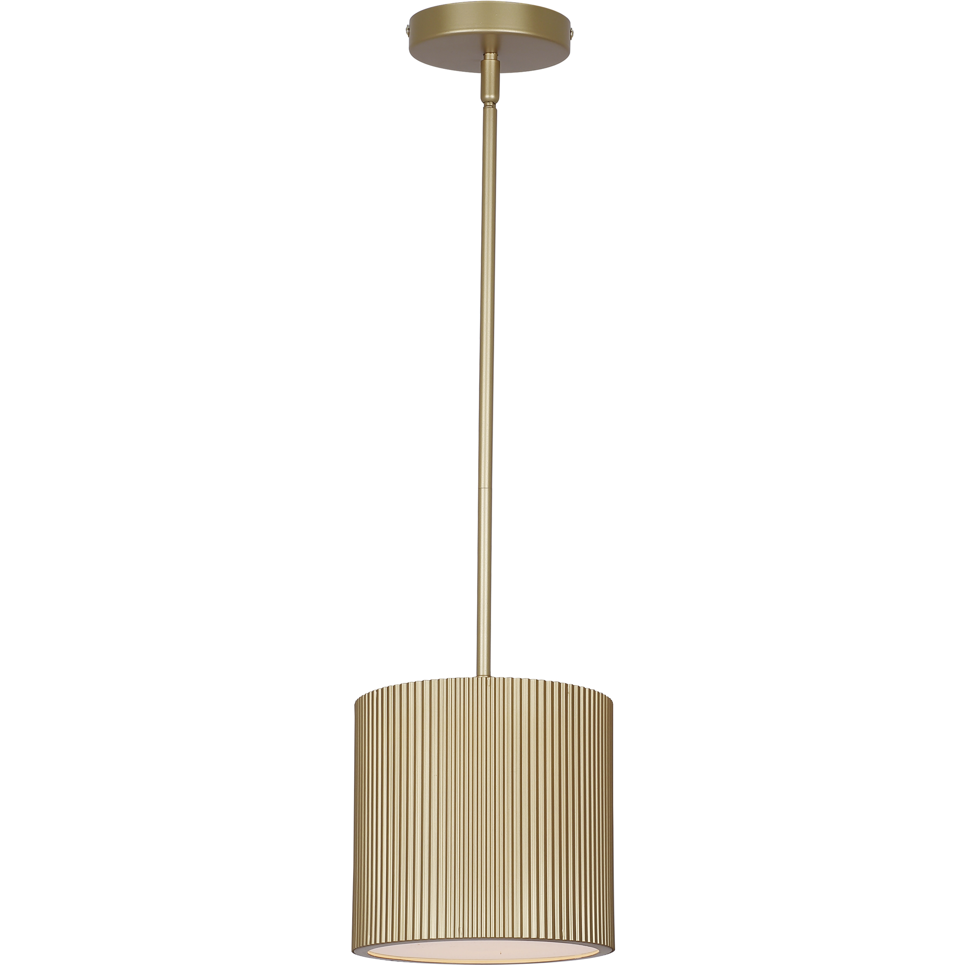 Scarlett 1 Light 8 inch Gold Pendant Ceiling Light