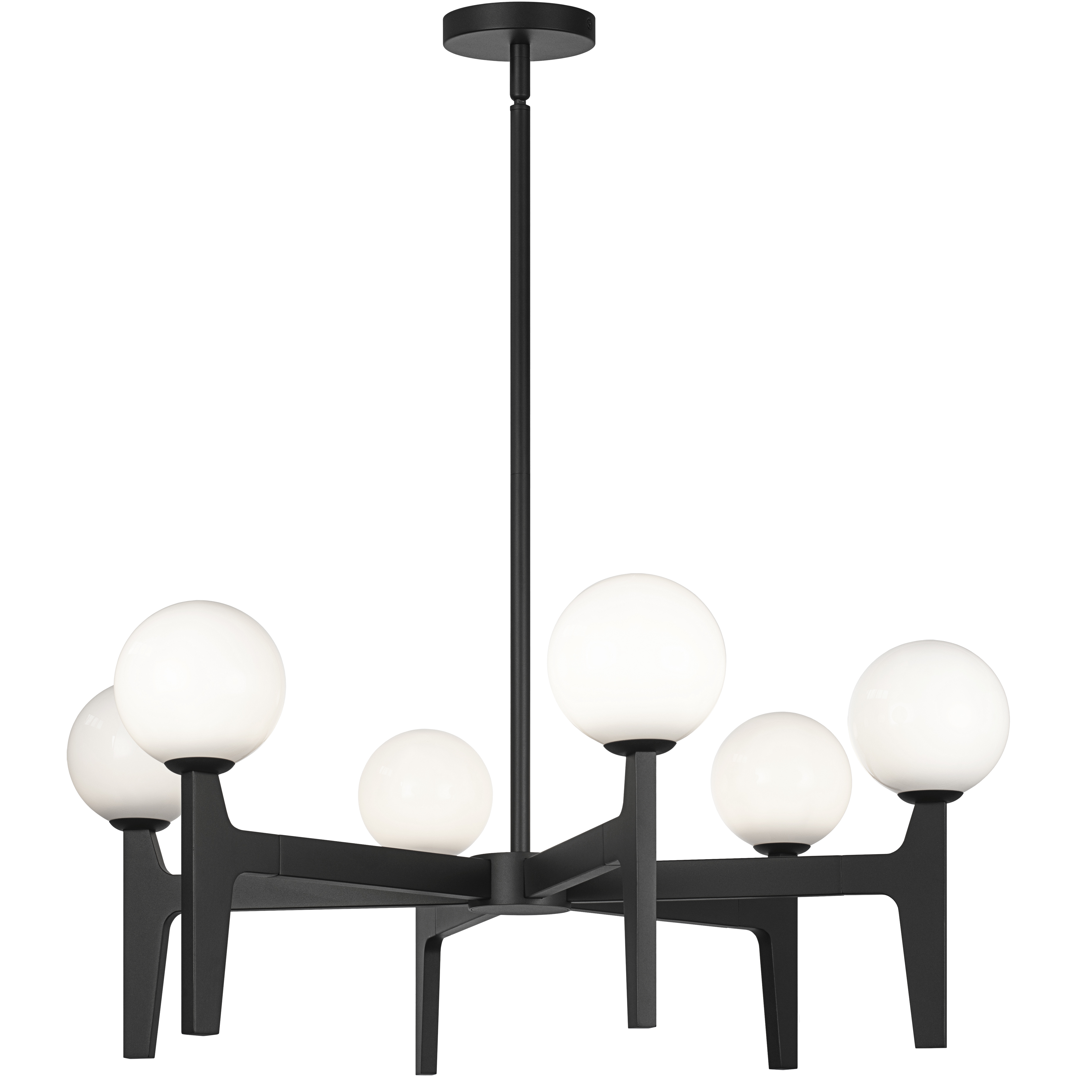 Scriben LED 29.88 inch Matte Black Pendant Ceiling Light