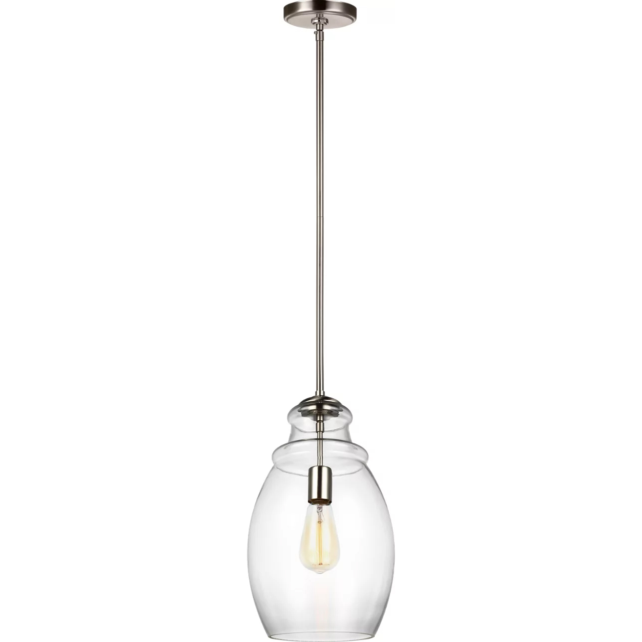 Marino 1 Light 9.25 inch Satin Nickel Pendant Ceiling Light