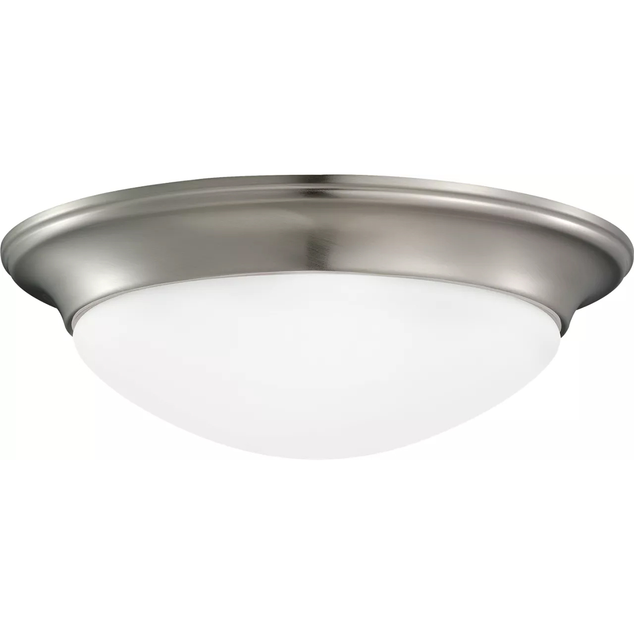 Nash 1 Light 11.5 inch Brushed Nickel Flush Mount Ceiling Light