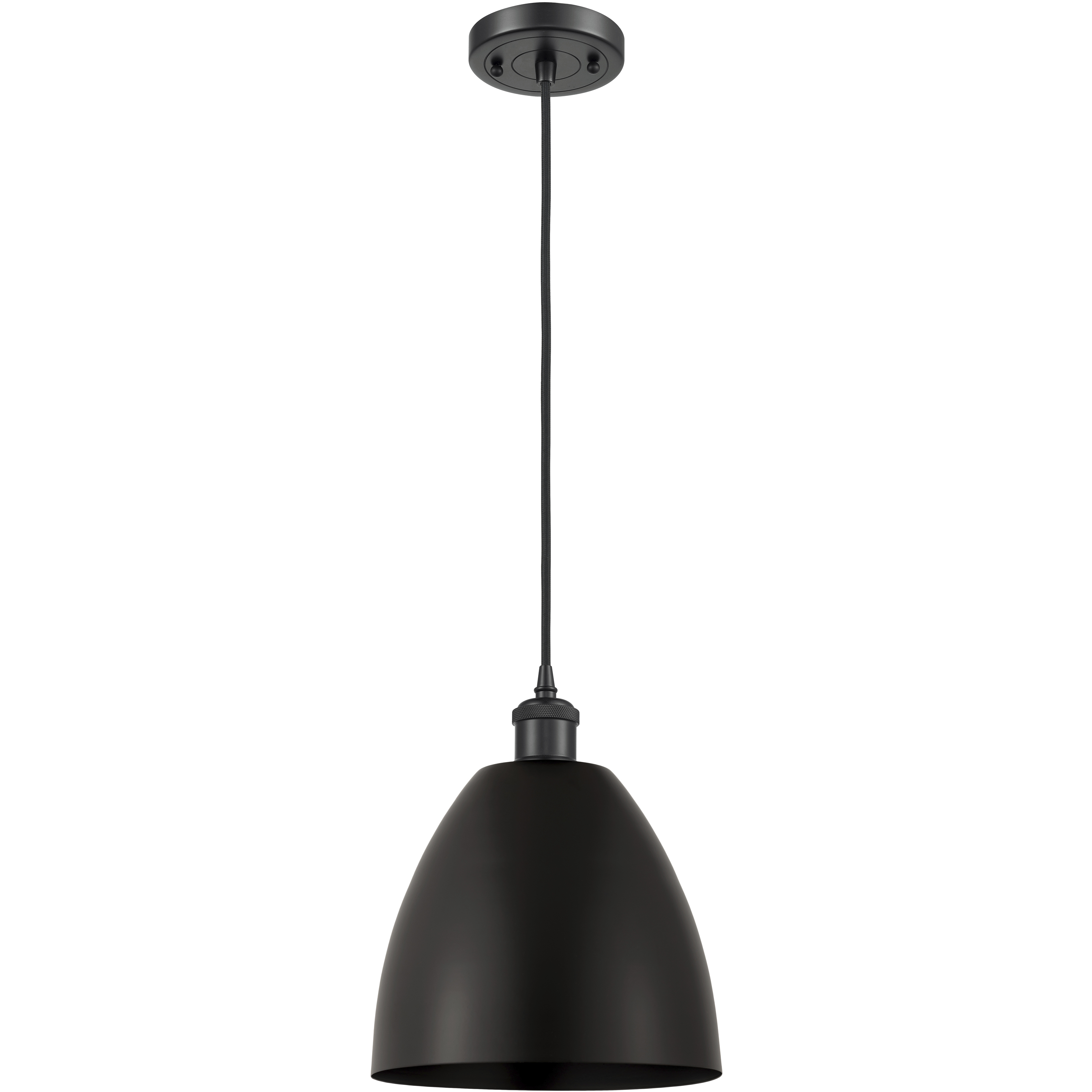 Ballston Dome 1 Light 9 inch Matte Black Mini Pendant Ceiling Light