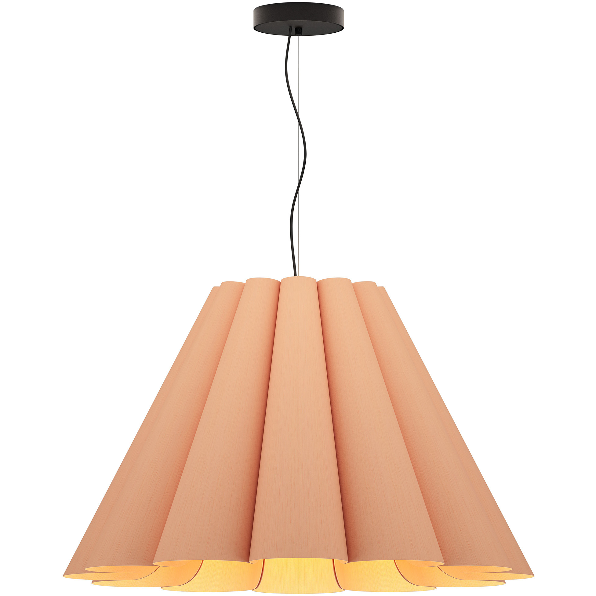 Lora 31.5 inch Rose Pendant Ceiling Light in Rose/Ash, 32 in, WEP Collection