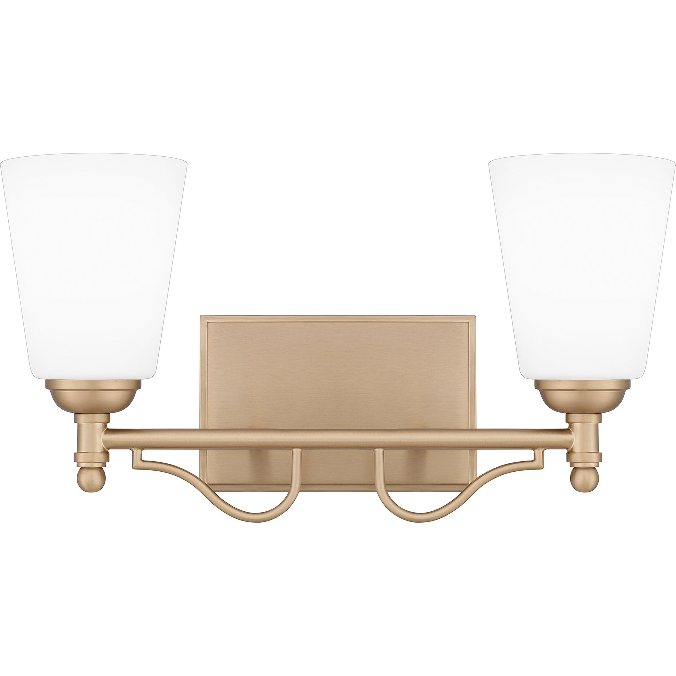 Esther 2 Light 16 inch Bronze Gold Bath Light Wall Light, Medium
