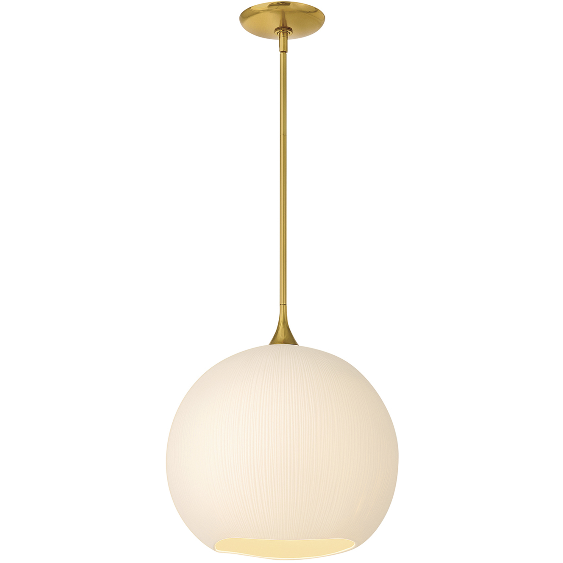 Antibes 1 Light 15 inch Unlacquered Brass Pendant Ceiling Light