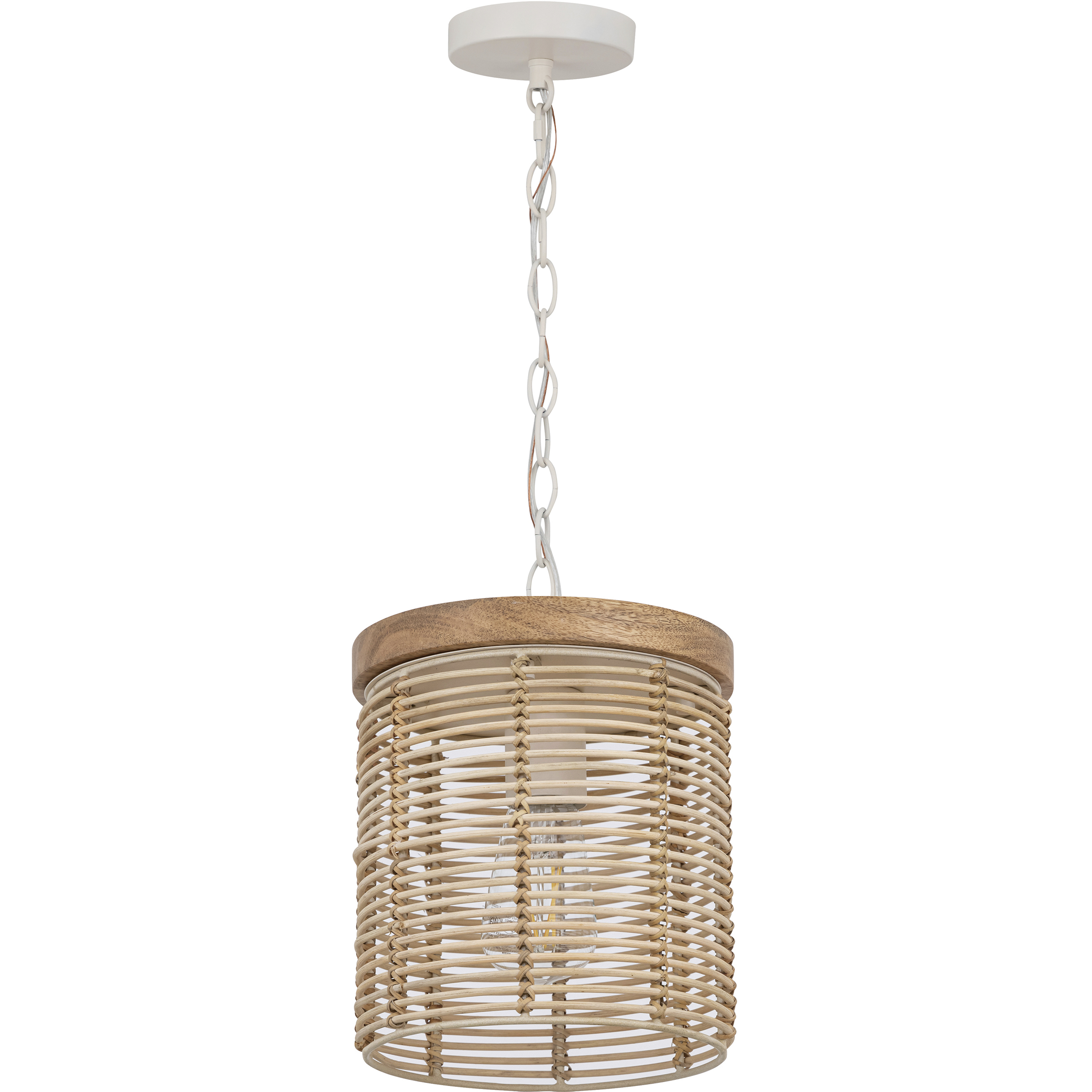 Vannerie 1 Light 7 inch Ecru Mini Pendant Ceiling Light