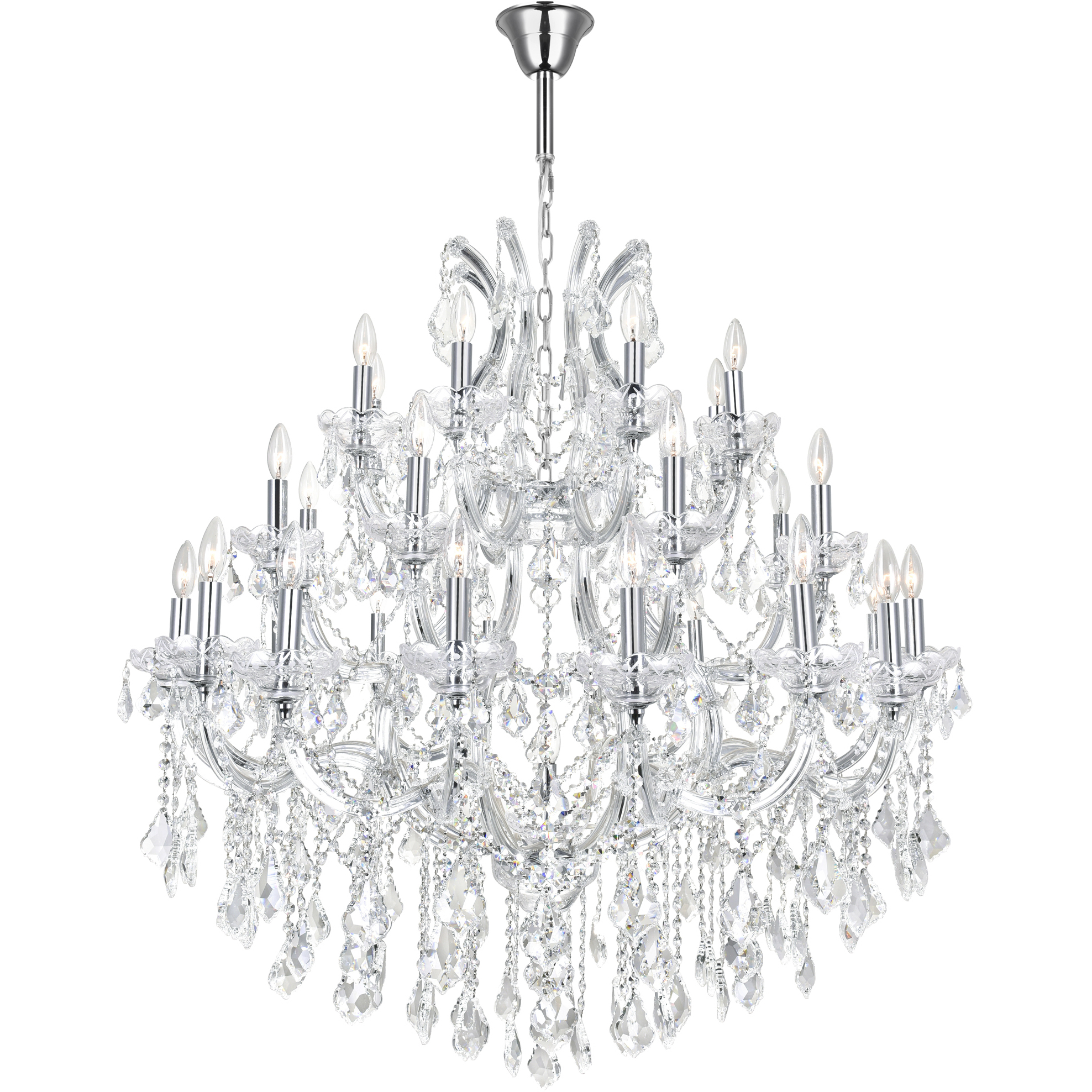 Maria Theresa 33 Light 42 inch Chrome Up Chandelier Ceiling Light