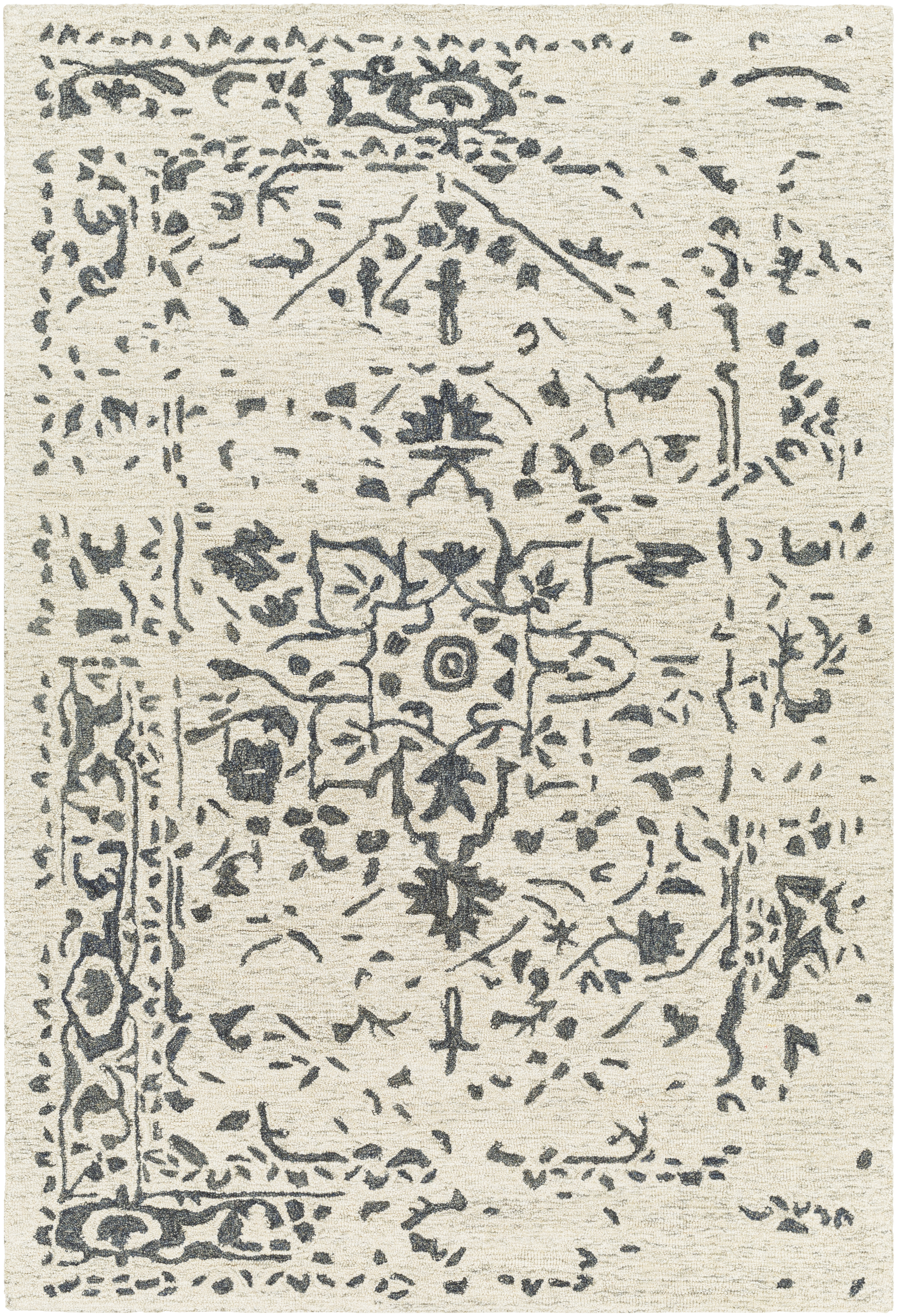 Granada 120 X 96 inch Charcoal Rug, Rectangle