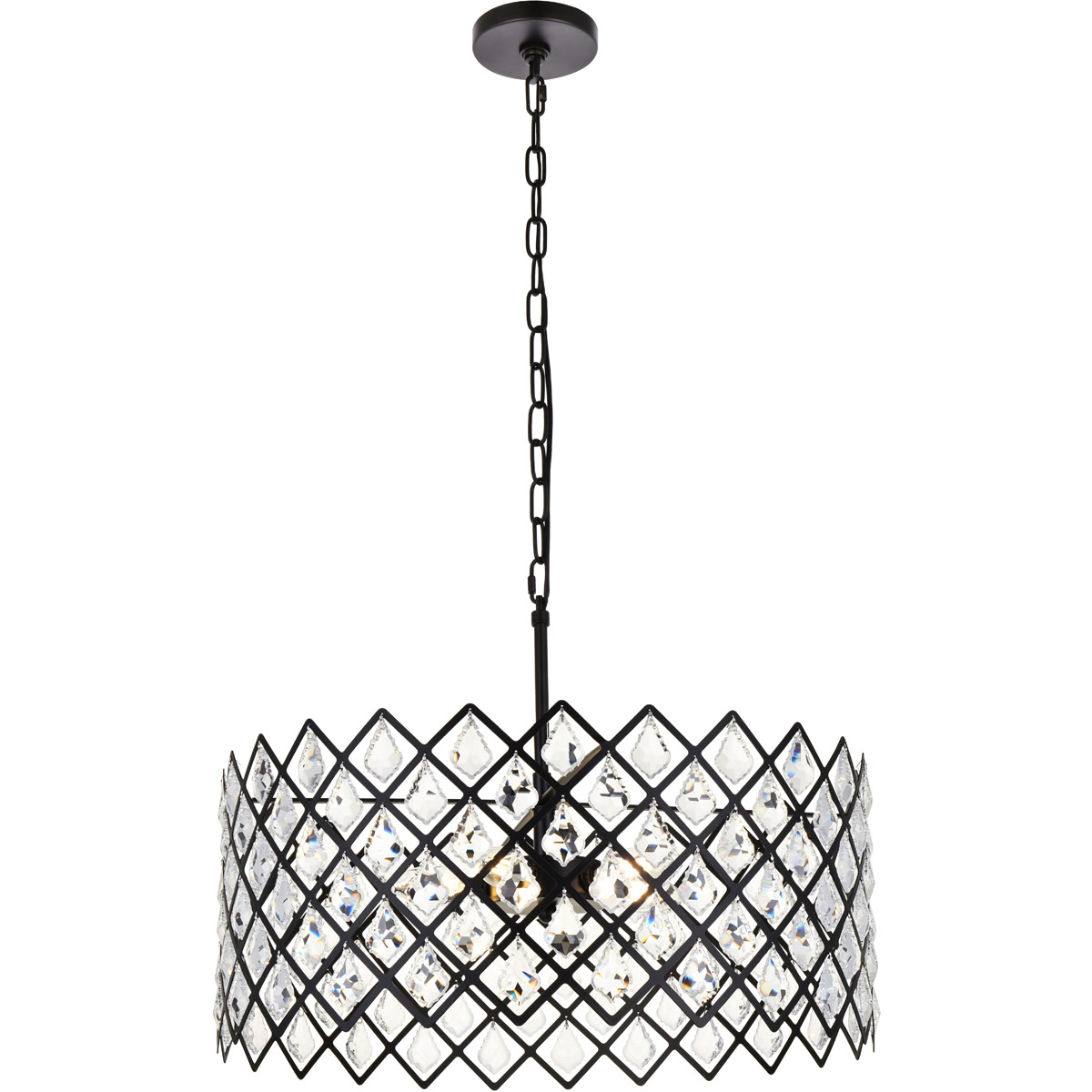 Lyla 5 Light 21 inch Black Pendant Ceiling Light