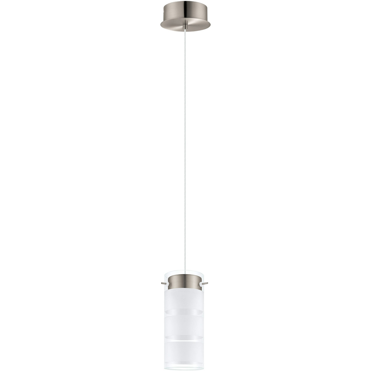 Olvero LED 4.88 inch Satin Nickel Pendant Ceiling Light
