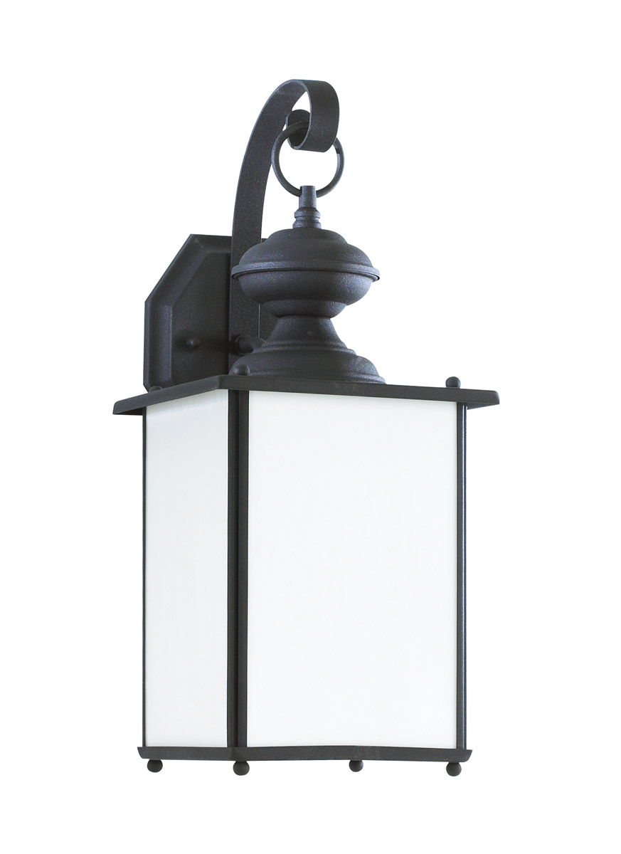 Jamestowne 1 Light 17 inch Black Outdoor Wall Lantern