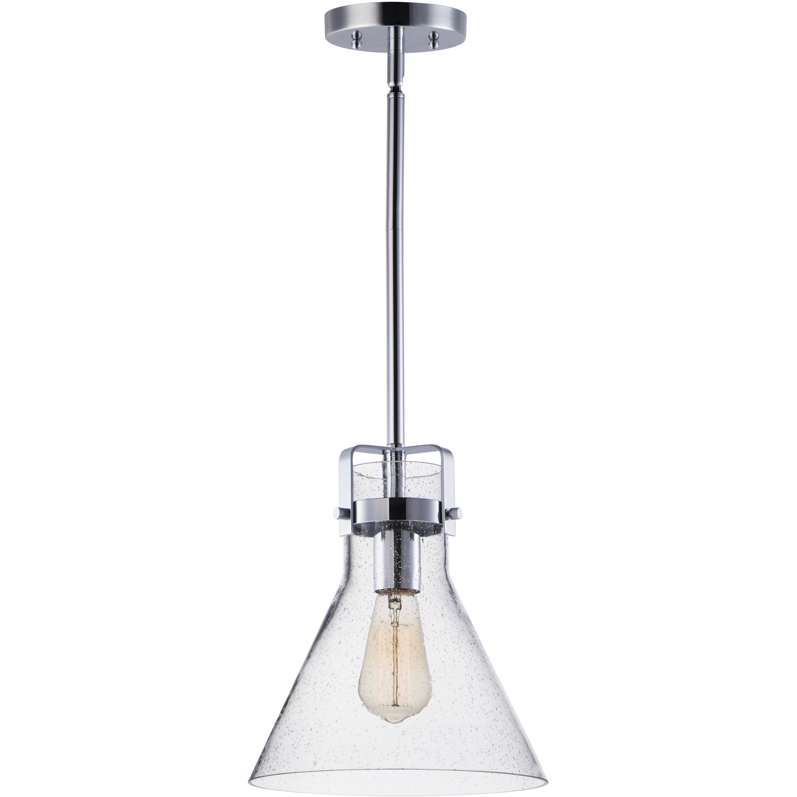 Seafarer LED 10 inch Polished Chrome Single Pendant Ceiling Light