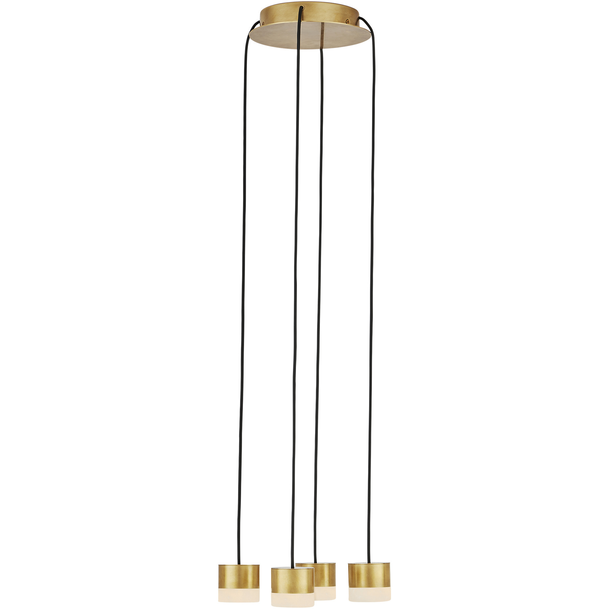 Sean Lavin Gable 4 Light 10.4 inch Hand Rubbed Antique Brass Chandelier Ceiling Light
