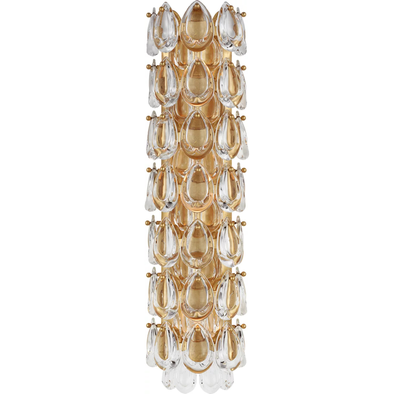 AERIN Liscia 3 Light 6 inch Gild Sconce Wall Light