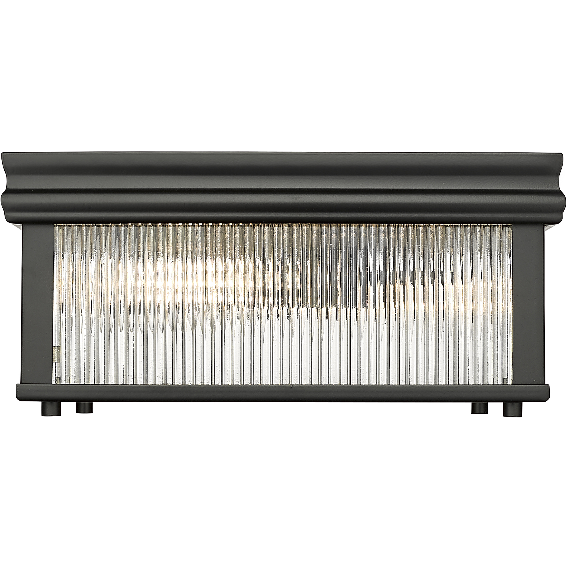 Carnaby 2 Light 13 inch Matte Black Flush Mount Ceiling Light