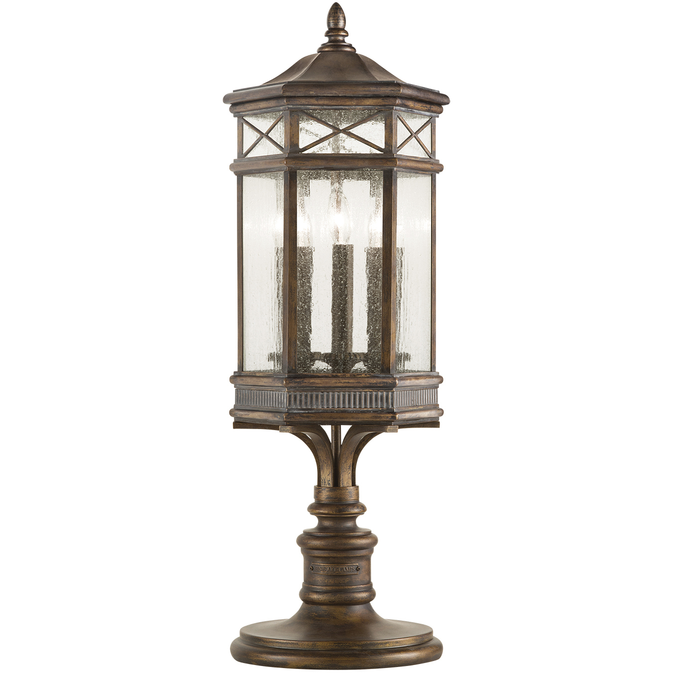 Holland Park 3 Light 32 inch Bronze Outdoor Adjustable Pier/Post Mount