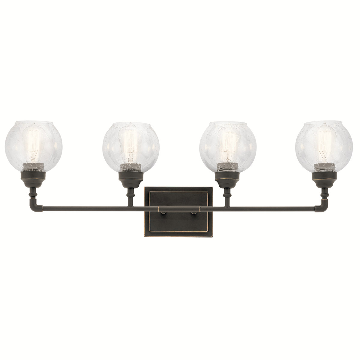Niles 4 Light 33 inch Olde Bronze Wall Mt Bath 4 Arm Wall Light