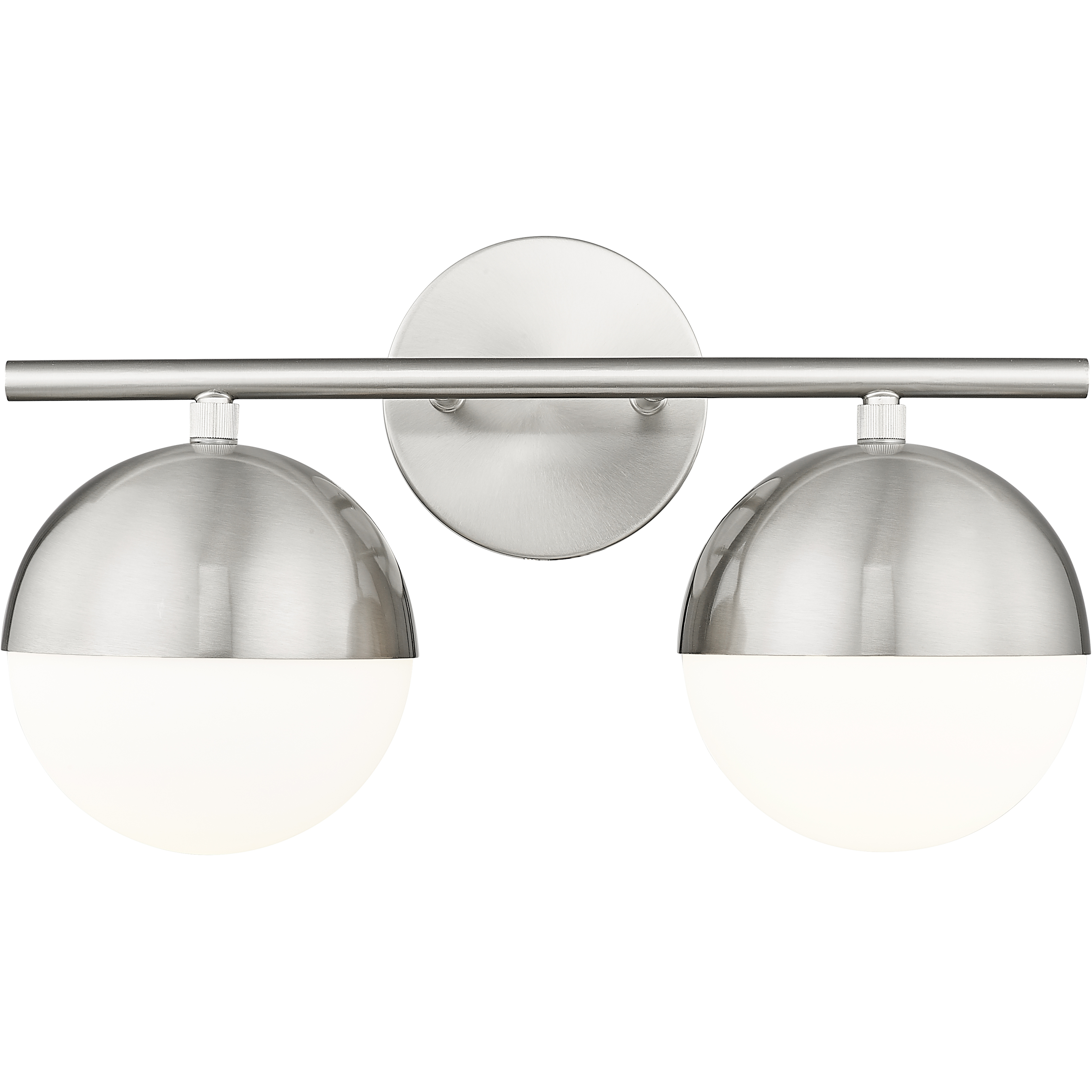 Realm Sphere 2 Light 16 inch Brushed Nickel Bath Vanity Wall Light