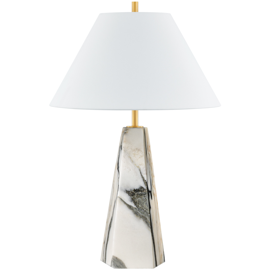 Benicia 30 inch 15 watt Aged Brass Table Lamp Portable Light