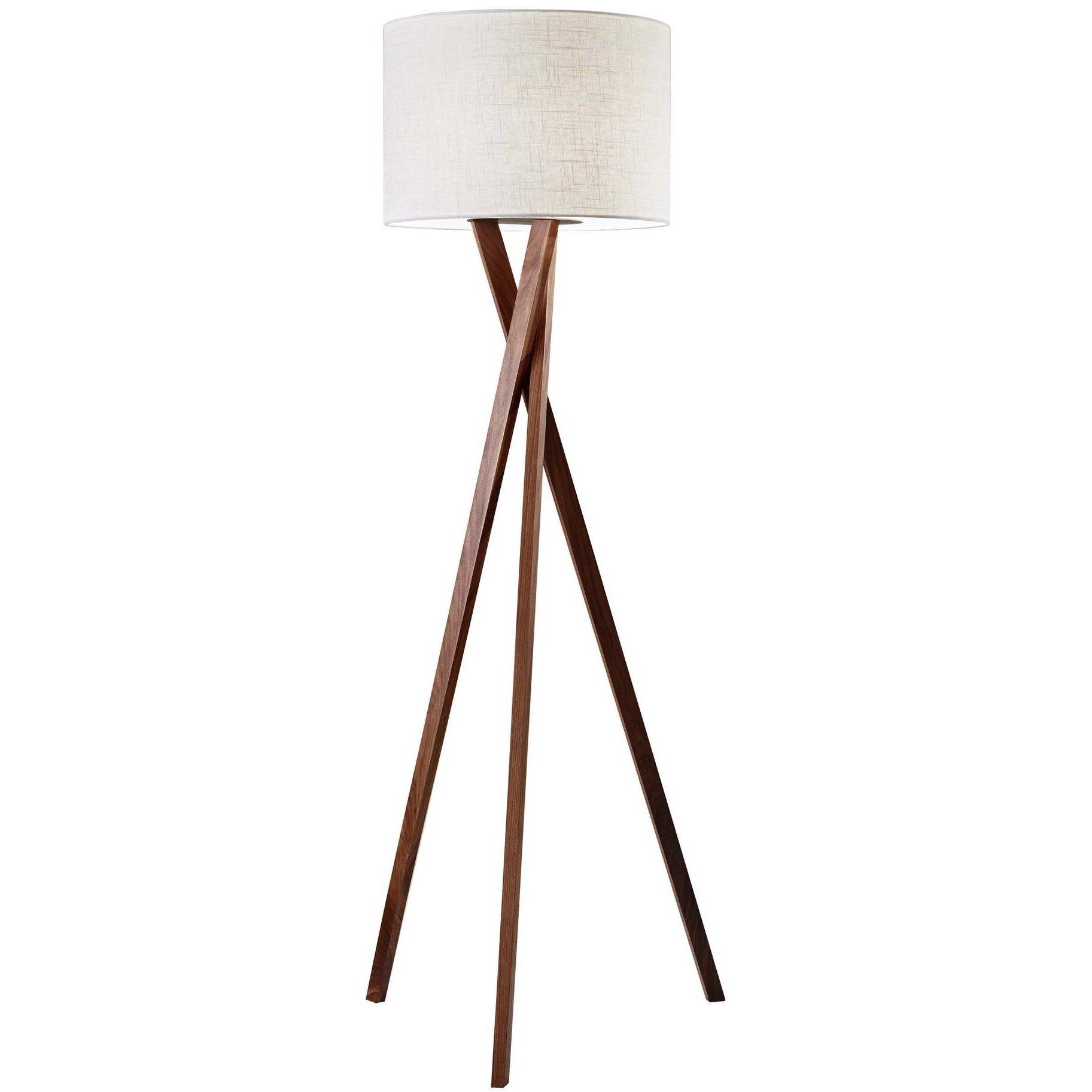 Walnut floor lamp base hot sale