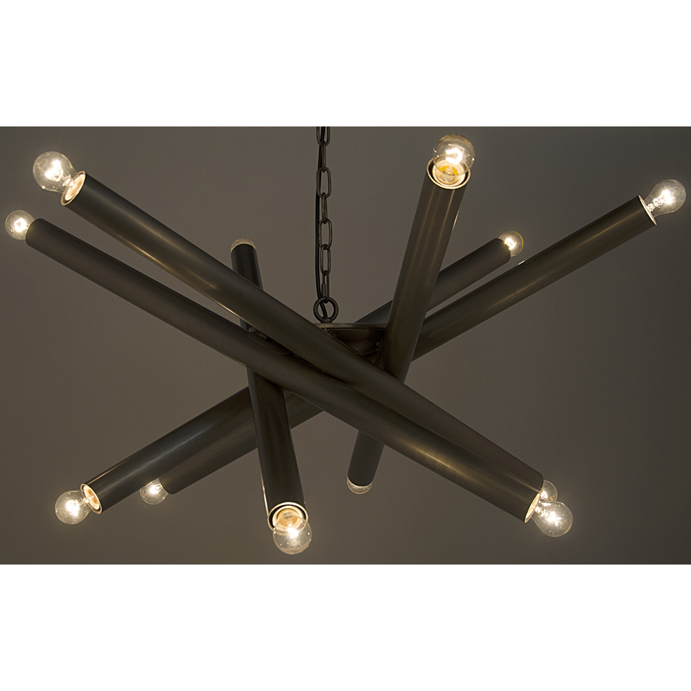 Lex 12 Light 39 inch Antique Silver Chandelier Ceiling Light
