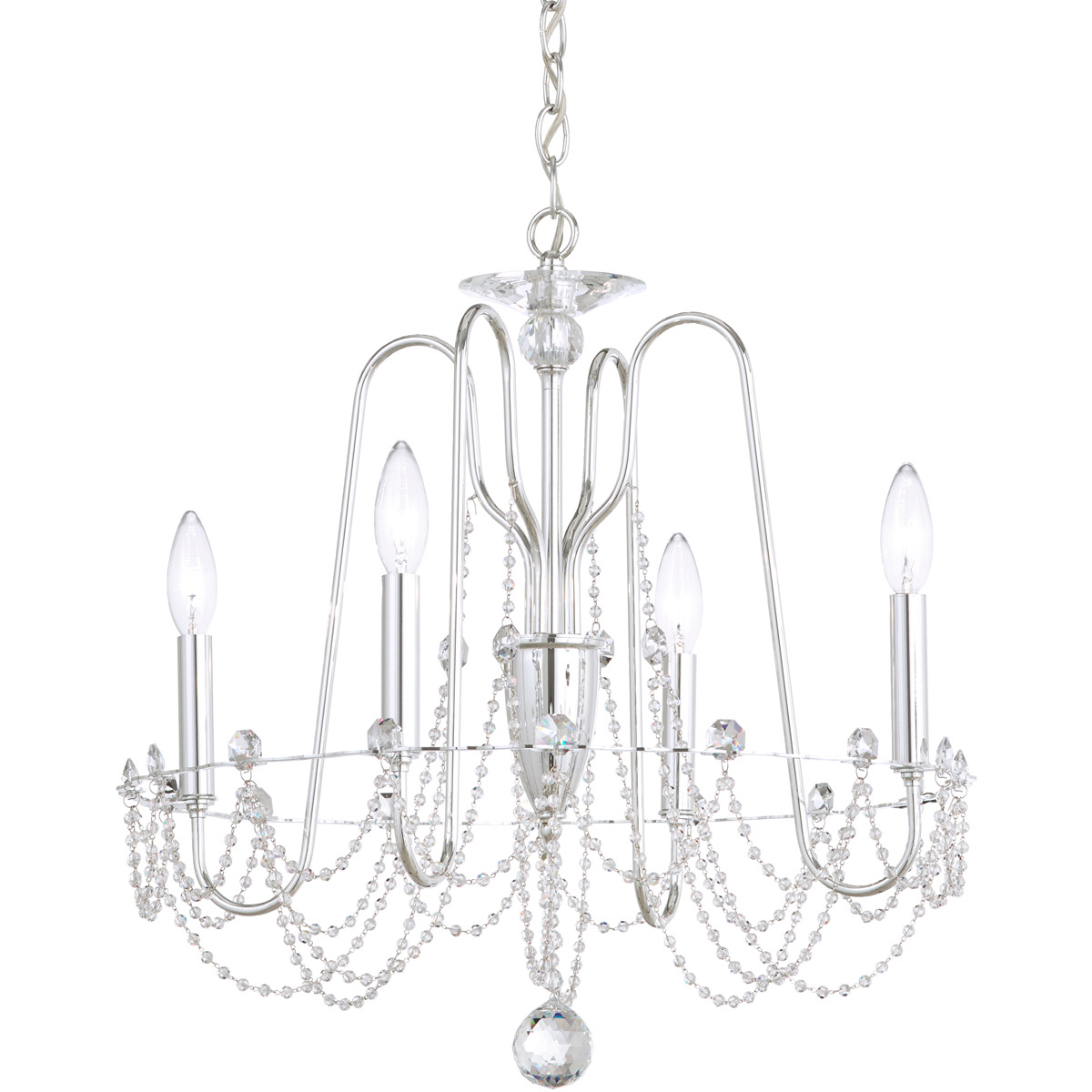 Esmery 4 Light Etruscan Gold Chandelier Ceiling Light, Adjustable Height