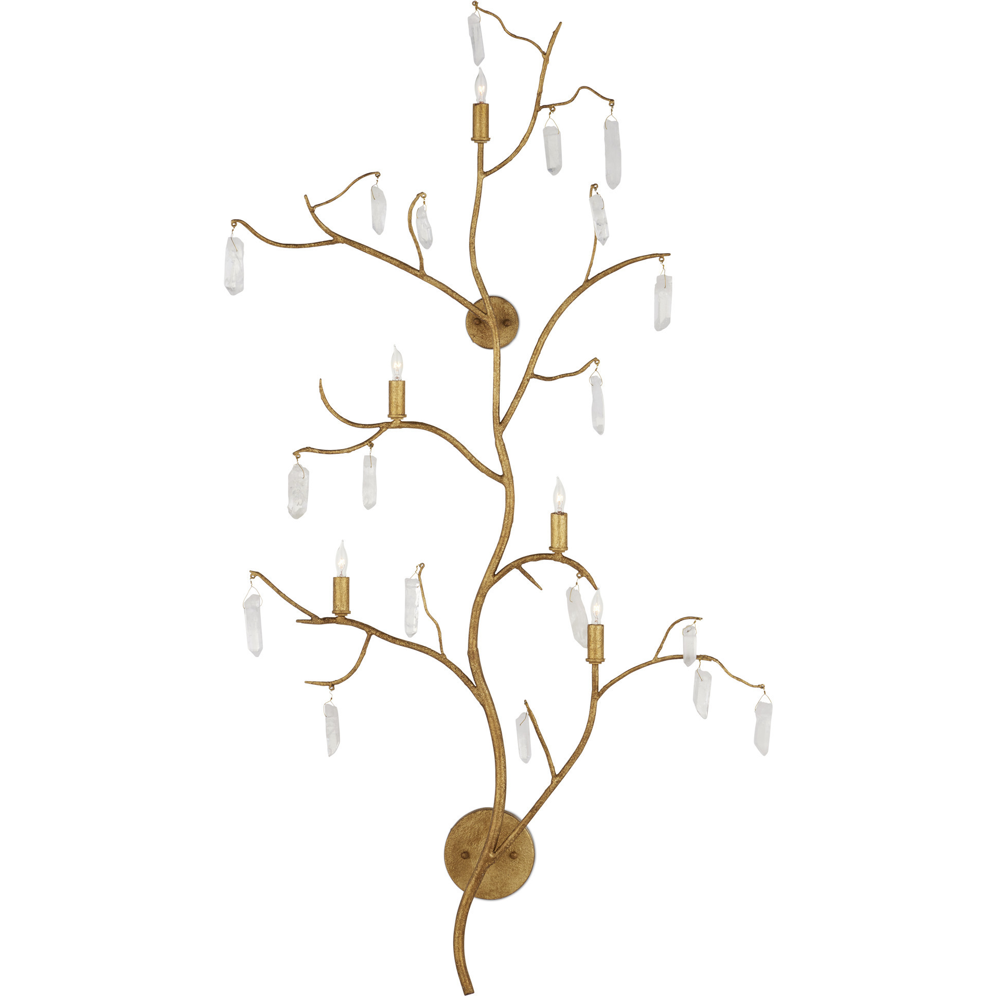 Forest Light 5 Light 29.5 inch Washed Lucerne Gold Wall Sconce Wall Light, Aviva Stanoff Collection
