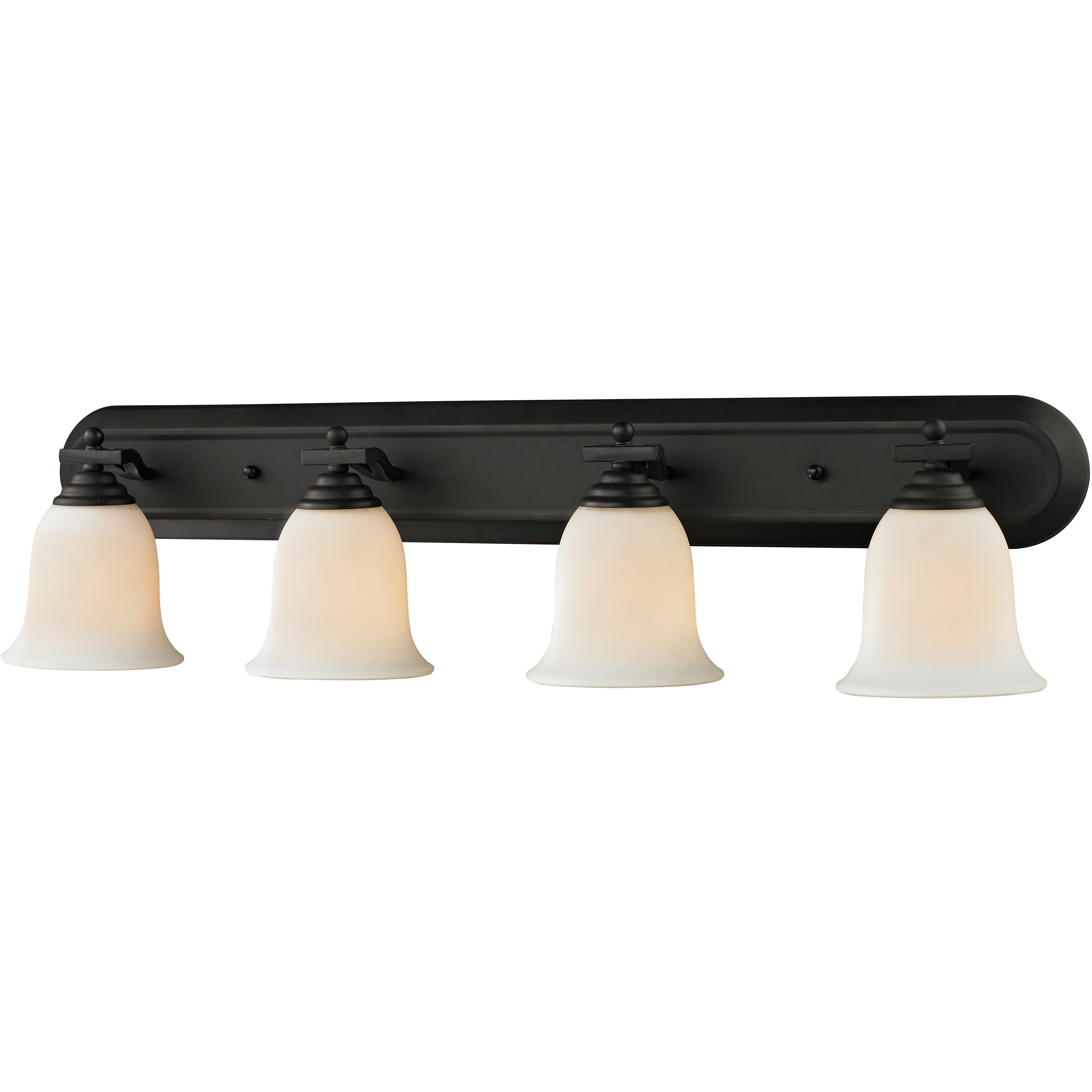Lagoon 4 Light 36 inch Matte Black Vanity Wall Light