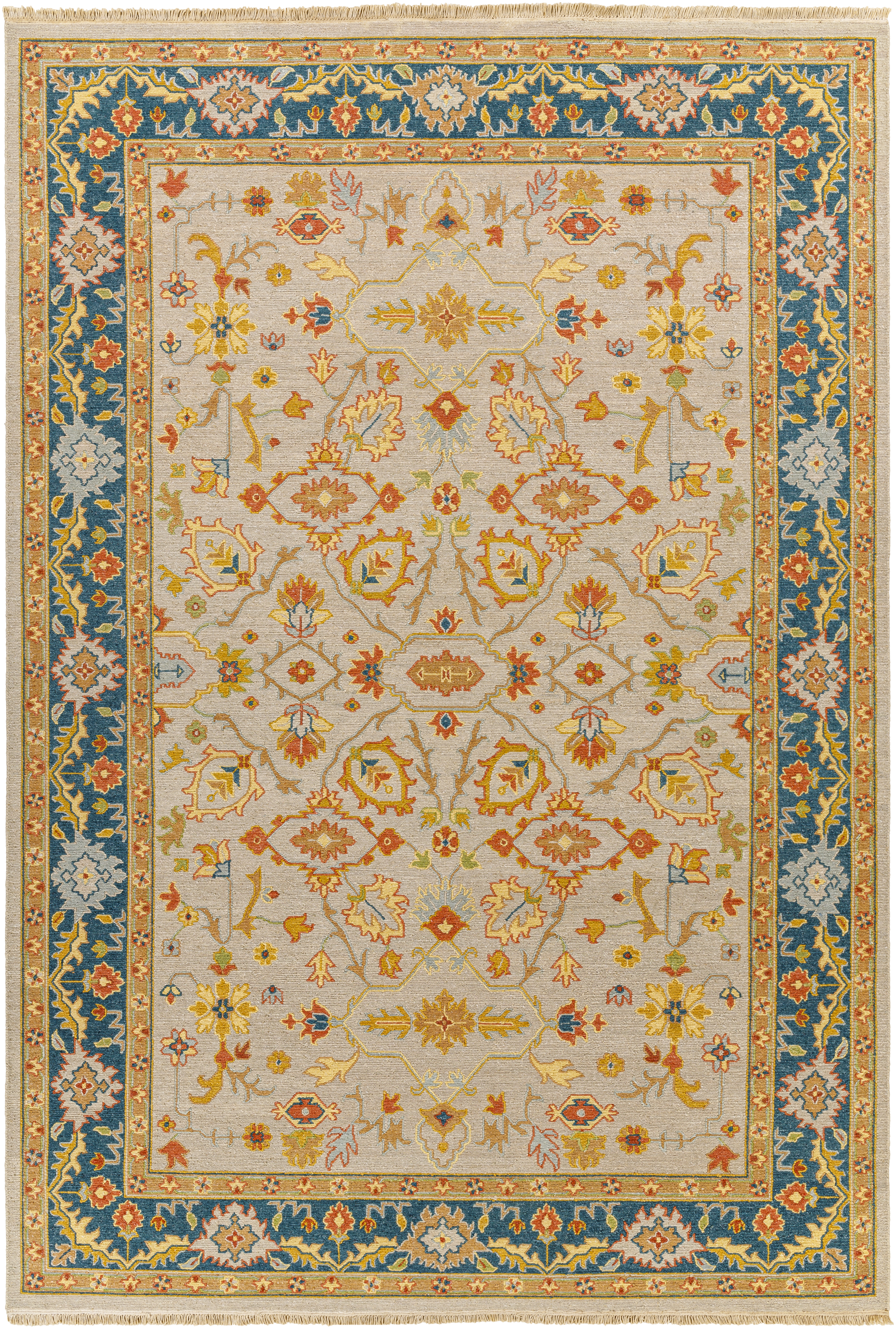 Soumek 120 X 96 inch Teal Rug in 8 x 10, Rectangle