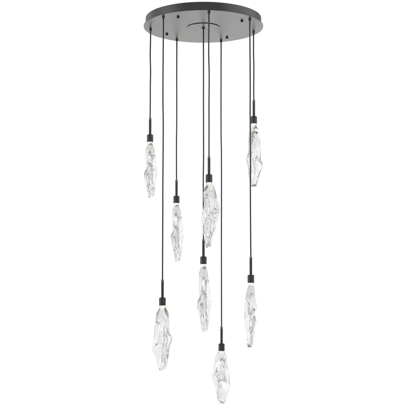 Icefall LED 26.4 inch Burnished Bronze Pendant Chandelier Ceiling Light in 3000K LED