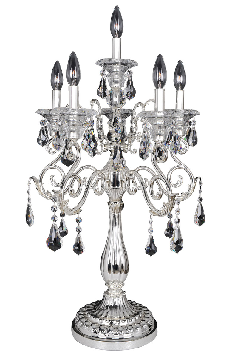 Haydn 32.5 inch 40 watt Silver Table Lamp Portable Light