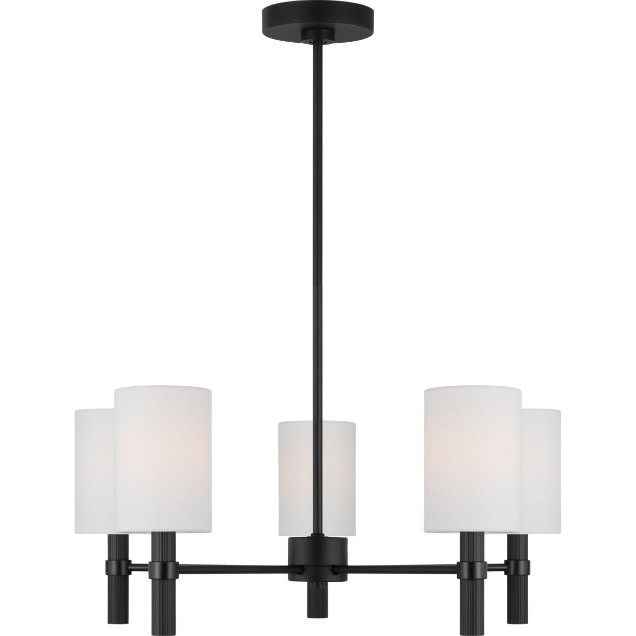 Drew & Jonathan Scott Manor 5 Light 24 inch Midnight Black Chandelier Ceiling Light