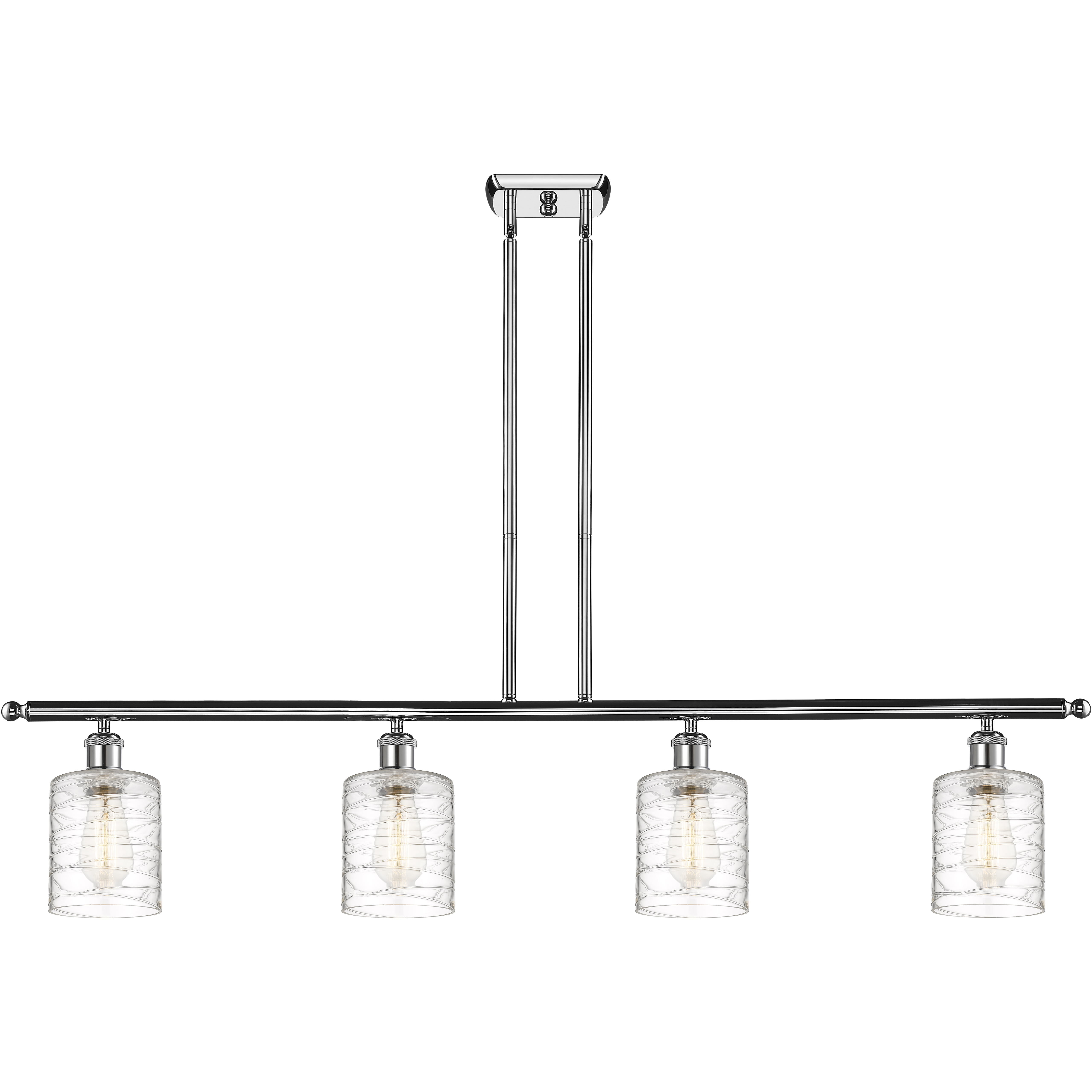 Ballston Cobbleskill 4 Light 48 inch Polished Chrome Island Light Ceiling Light