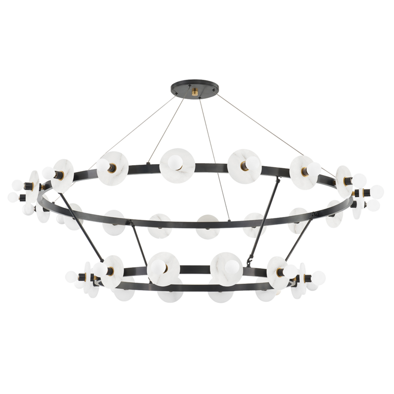 Austen LED 58 inch Aged Old Bronze Chandelier Ceiling Light