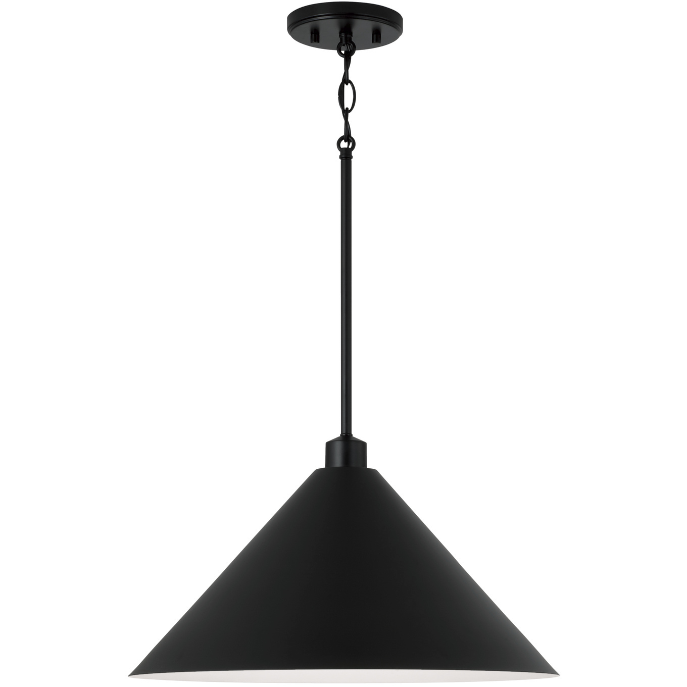 Alden 1 Light 18 inch Matte Black Pendant Ceiling Light