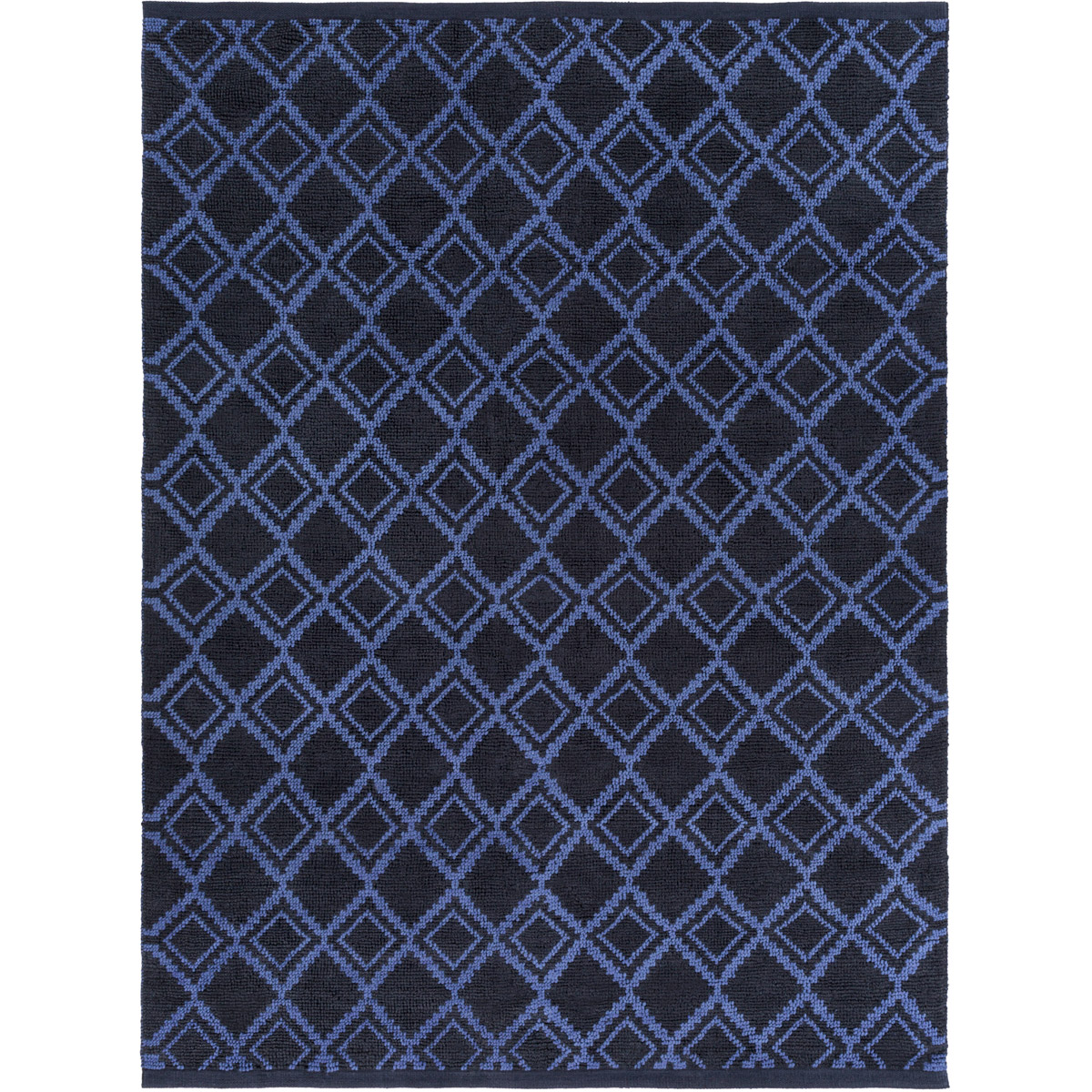 Aztec 132 X 96 inch Navy, Violet Rug