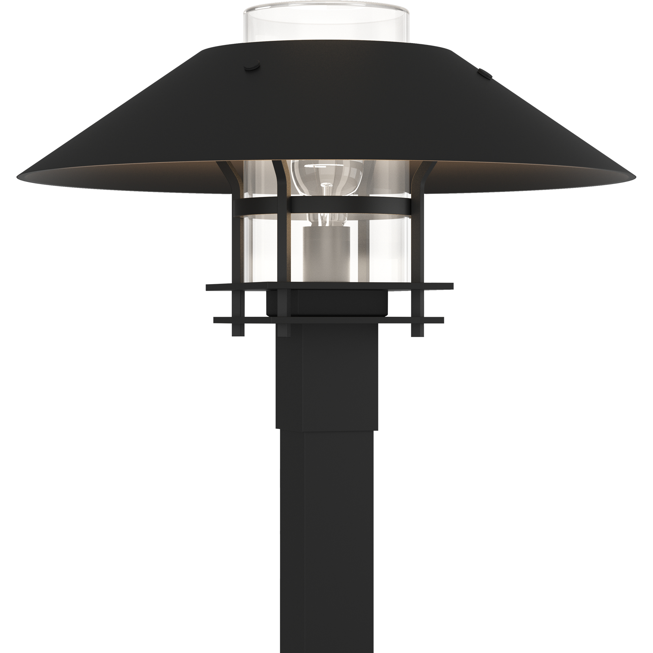 Henry 1 Light 15.8 inch Coastal Black and Coastal Black Outdoor Post Light in Clear