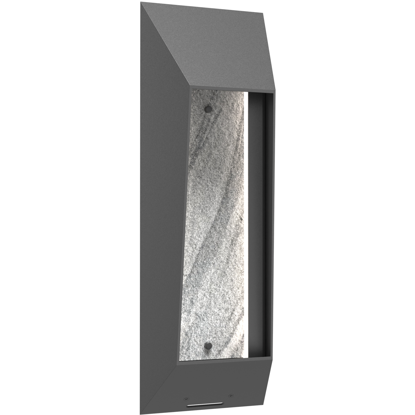 Nightfall LED 22.3 inch Argento Grey with Zebrano Marble Outdoor Sconce, Small