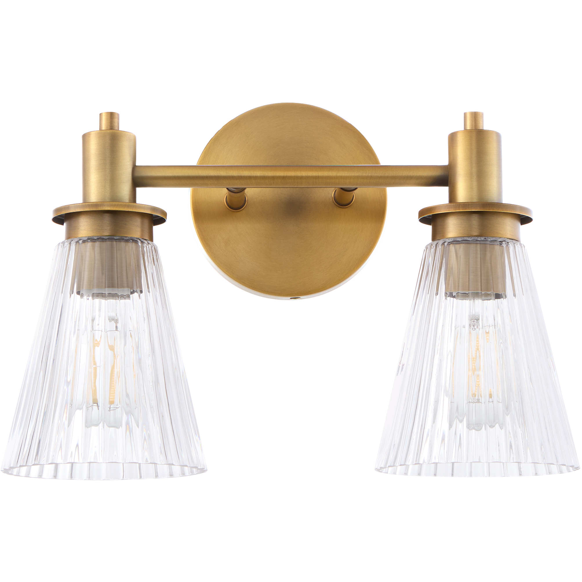 Lawton 2 Light 14 inch Brushed Brass Vanity Light Wall Light
