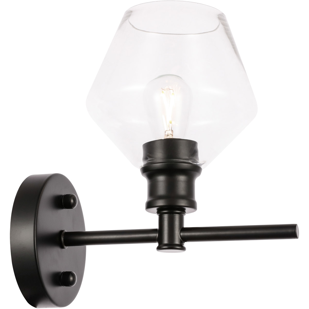 Gene 1 Light 6 inch Black Wall sconce Wall Light