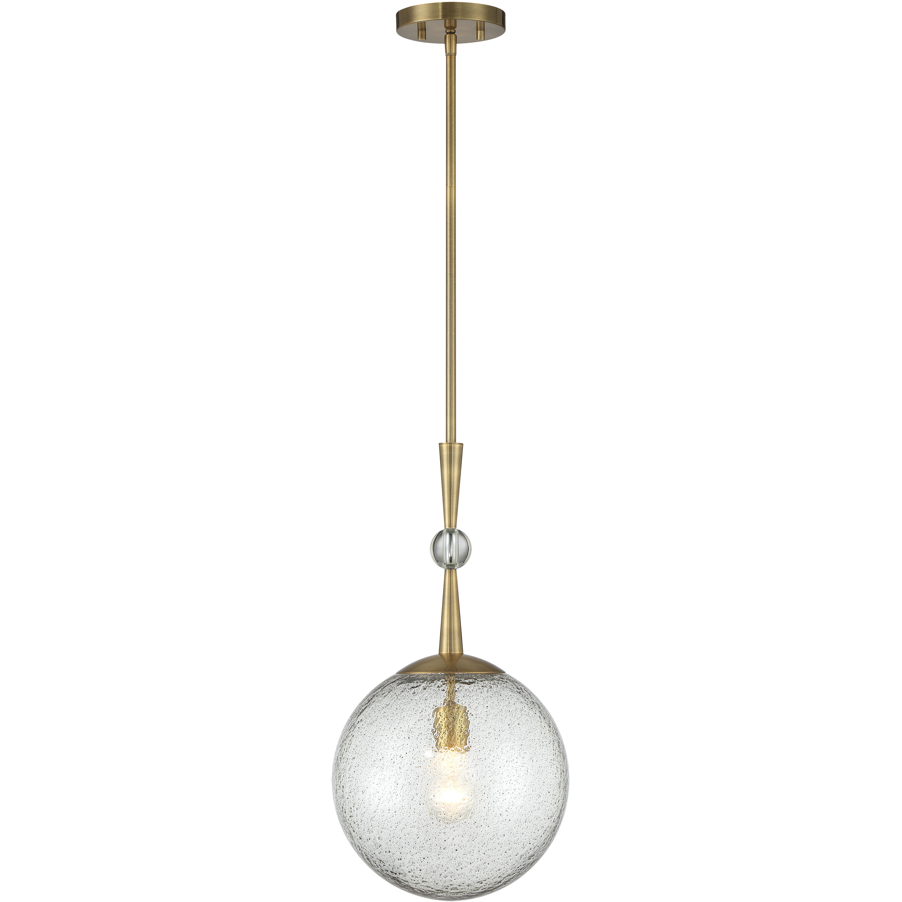 Populuxe 1 Light 11 inch Oxidized Aged Brass Mini Pendant Ceiling Light