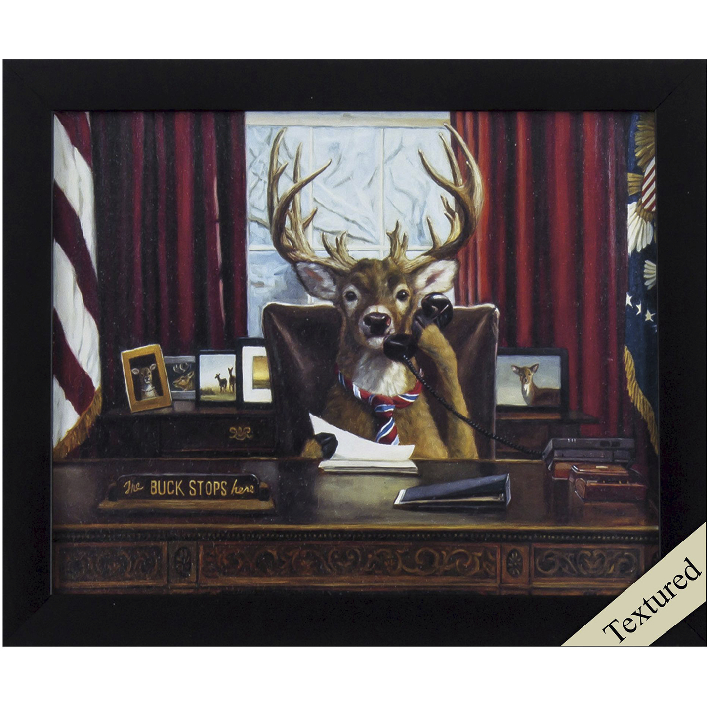 Animals 11 X 9 inch Non-Glass Framed Art, Propac