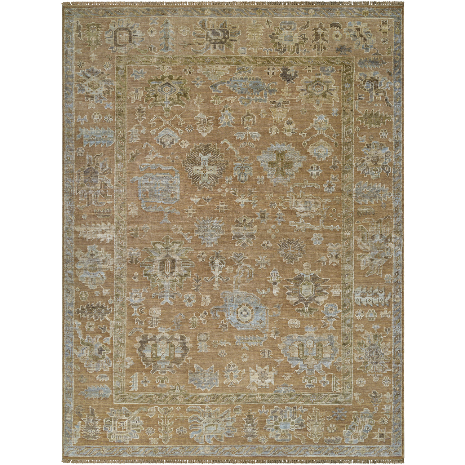 Sinclair 168 X 120 inch Sand / Khaki Handmade Rug in 10 x 14