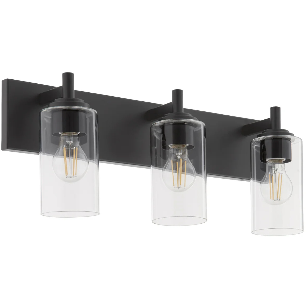 Fallstaff 3 Light 22.5 inch Matte Black Vanity Light Wall Light