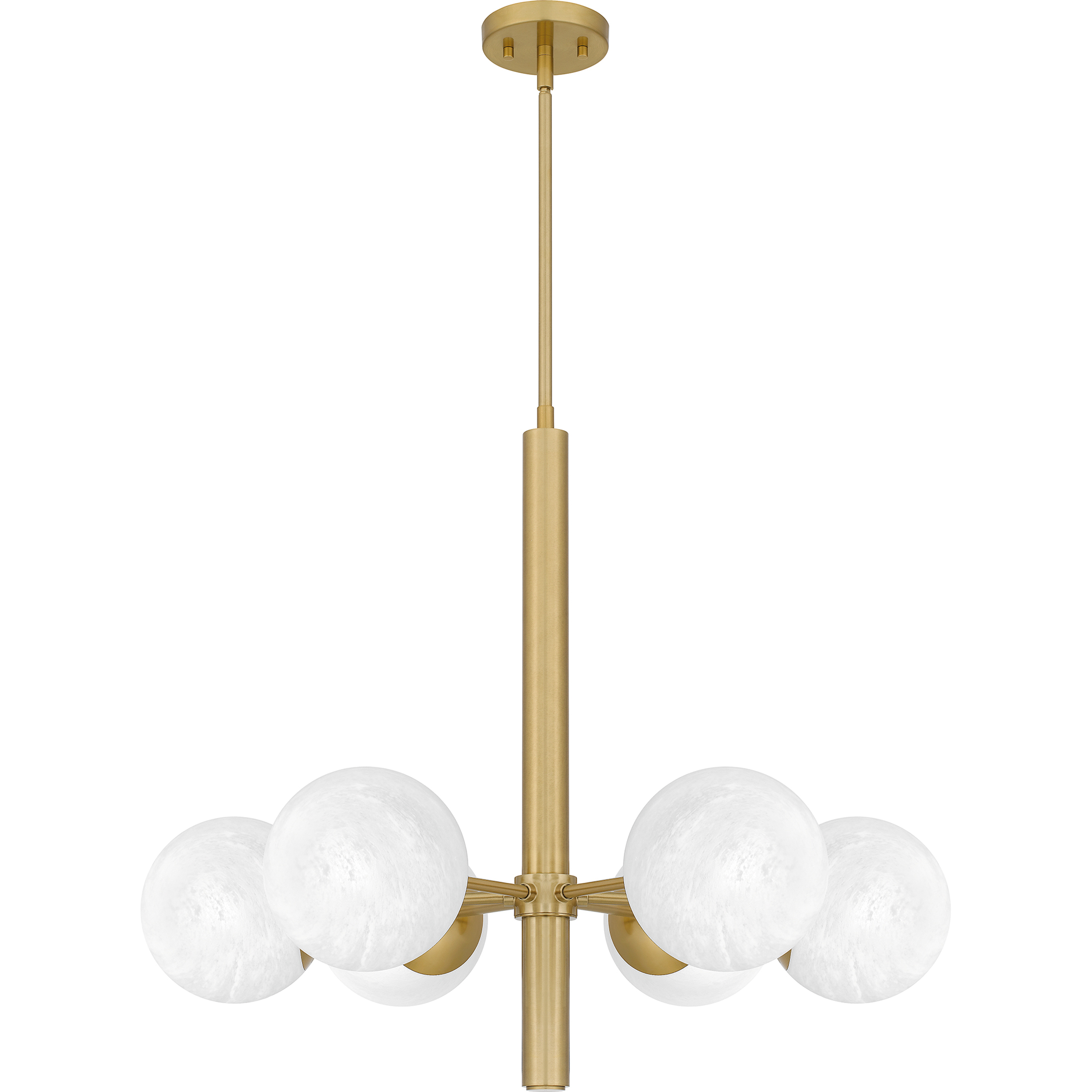 Solei 6 Light 28 inch Aged Brass Chandelier Ceiling Light
