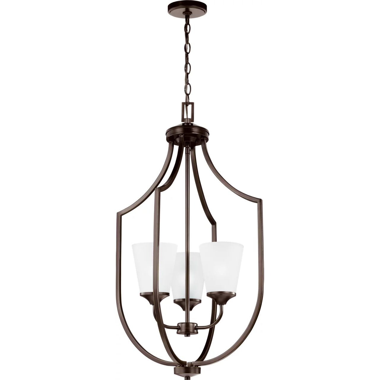 Hanford 3 Light 18.13 inch Bronze Foyer Pendant Ceiling Light
