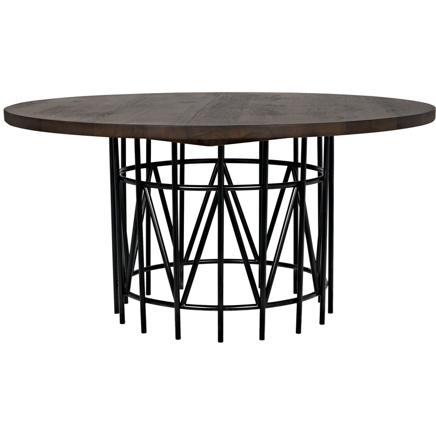 Silberman 60 X 60 inch Dark Walnut Dining Table