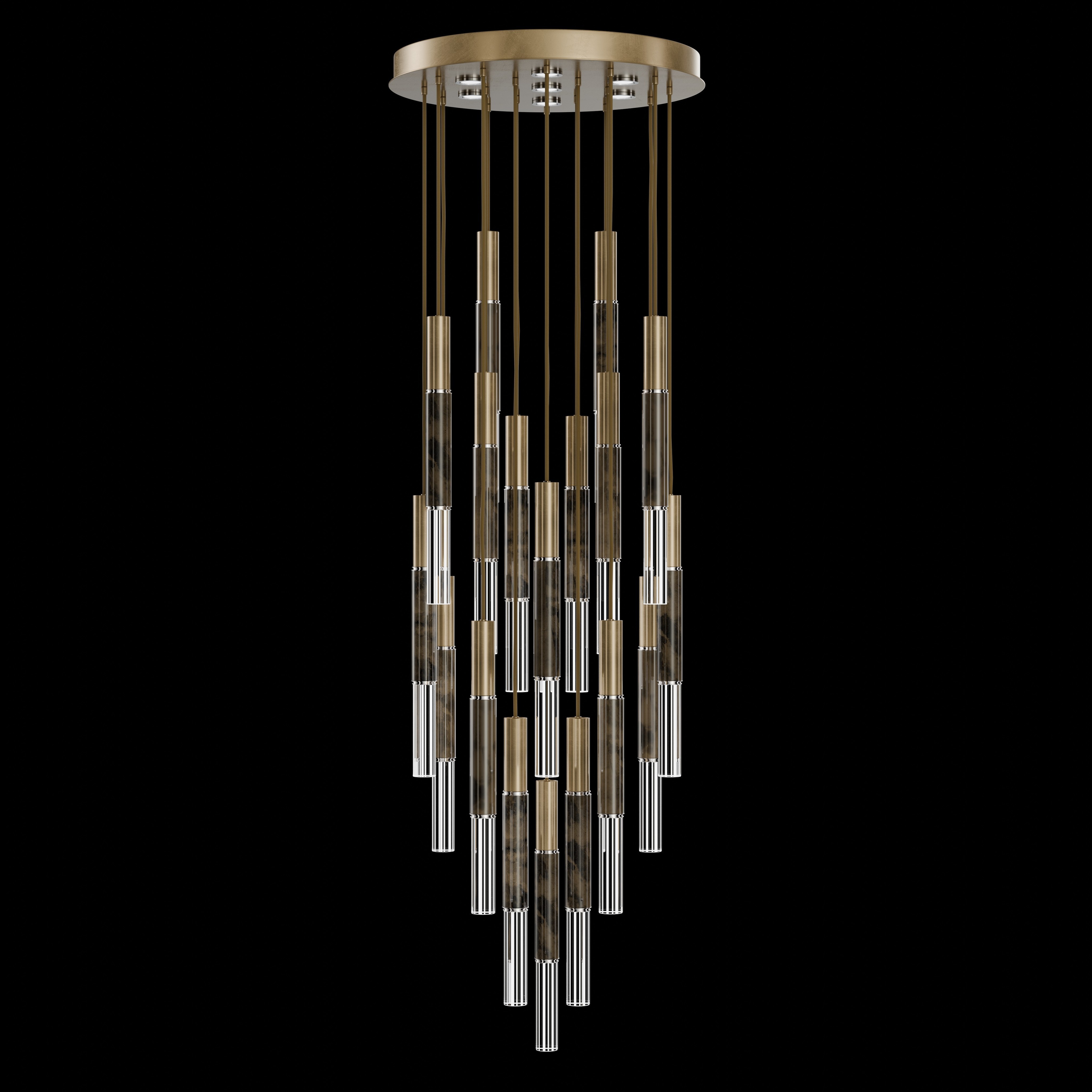 Antonia 25 Light 31 inch Gold Pendant Ceiling Light