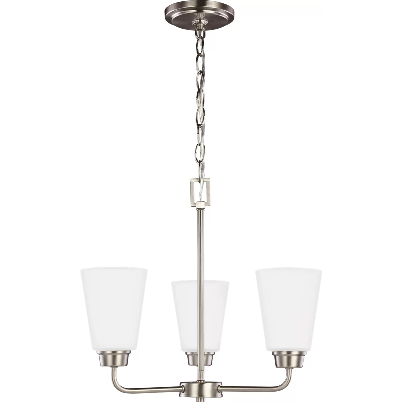 Kerrville 3 Light 17.88 inch Brushed Nickel Chandelier Ceiling Light